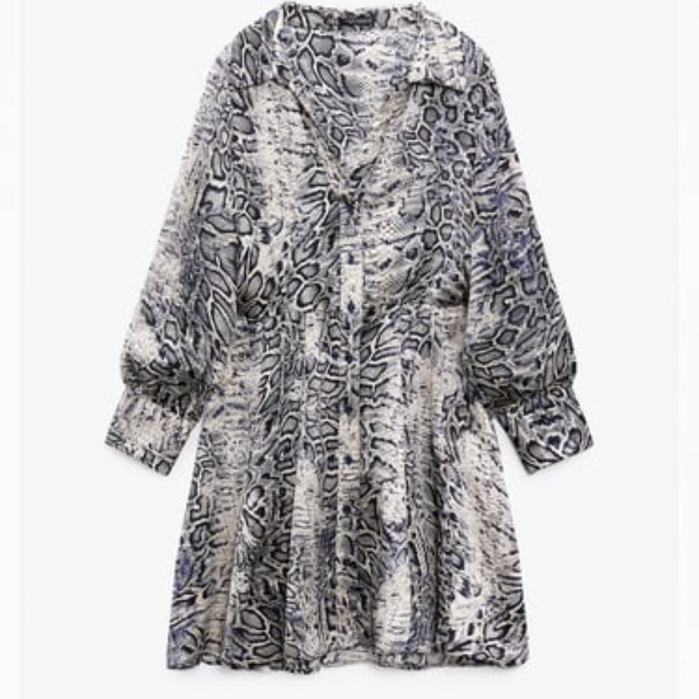 Animal Print Dress Multicolored XL